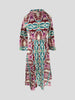 La Sirenuse multicoloured print 100% cotton 3/4 sleeve dress size UK14/US10