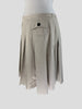 Burberry beige cotton blend A- Line skirt size UK12/US8