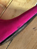 Balenciaga pink Knife velvet pull- on heels size UK6/US8