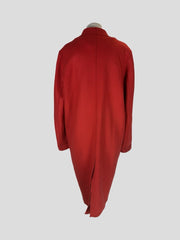 Amanda Wakeley red wool blend coat size UK16/US12
