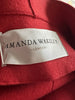 Amanda Wakeley red wool blend coat size UK16/US12
