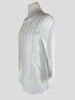 St Barth Mare white print 3/4 sleeve top size UK10/US6