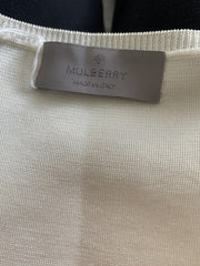 Mulberry white long sleeve top size UK6/US2