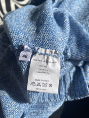 Amina Rubinacci blue linen blend UK14/US10