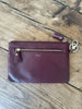 Anya Hindmarch burgundy leather coin purse