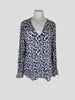 Levate multicoloured print long sleeve blouse size UK12/US8