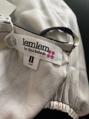 Lemlem black & white shirt sleeve dress size UK8/US4