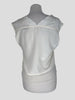 Sandro cream 100% silk sleeveless top size UK12/US8