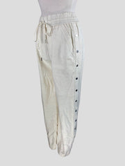 Zimmermann Creat 100% silk wide leg straight trousers size UK8/US4