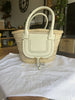 Chloe Marcie Raffia medium leather tote bag