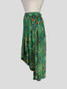 Ba&sh green floral print midi skirt size UK10/US6