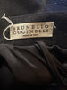 Brunello Cucinelli grey & brown 100% virgin wool sleeveless dress size UK10/US6