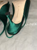 Manolo Blahnik Maysli satin evening sling back heels size UK6/US8