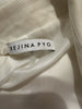 Rejina Pyo white cotton blend jacket size UK8/US4