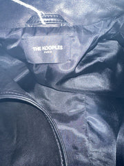 The Kooples black 100% lamb skin coat size UK8/US4