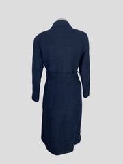 Sandro navy wool blend coat size UK6/US2