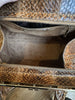 Dolce & Gabbana brown snakeskin small handbag