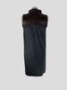 Brunello Cucinelli grey & brown 100% virgin wool sleeveless dress size UK10/US6