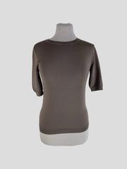 Casasola brown short sleeve top size UK8/US4