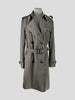 Burberry khaki trench belted coat size UK12/US8