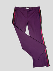 Amanda Wakeley burgundy straight leg trousers size UK16/US12