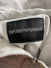 Emporio Armani cream hooded jacket size UK6/US2