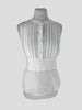 Theory cream cotton & silk sleeveless top size UK8/US4