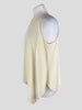 Brunello Cucinelli cream silk blend sleeveless top size UK10/US6