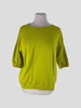 Bruno Manetti mustard 100% cotton short sleeve top size UK12/US8