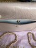 Coccinelle powder pink grained leather shoulder bag