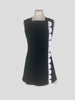 Victoria Beckham black & white 100% wool sleeveless dress size UK10/US6