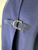 Carolina Herrera navy 100% wool A- Line coat size UK10/US6