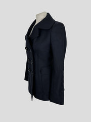 Jane navy wool blend jacket size UK10/US6