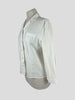 Prada white cropped cotton blend shirt size UK12/US8