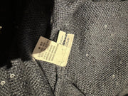 Brunello Cucinelli navy cotton & silk glitter cardigan size UK12/US8