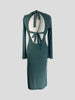 Reformation green long sleeve dress size UK10/US6