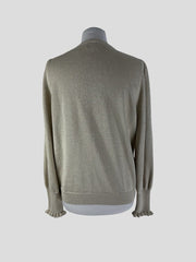 Wyse gold cotton blend cardigan size UK16/US12