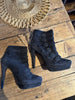 Stuart Weizmann grey suede ankle boots size UK6/US8