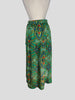 Ba&sh green floral print midi skirt size UK10/US6