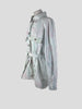 CHANEL light blue denim belted jacket size UK10/US6