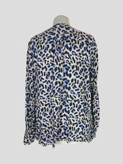 Levate multicoloured print long sleeve blouse size UK12/US8