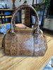 Dolce & Gabbana brown snakeskin small handbag