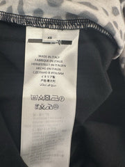 McQ black & beige short sleeve top size UK6/US2