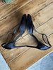 J.Lo black satin studded heels size UK6.5/US8.5