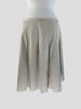 Burberry beige cotton blend A- Line skirt size UK12/US8
