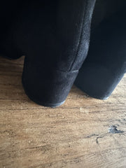 Gianvito Rossi black suede boots size UK7.5/US9.5