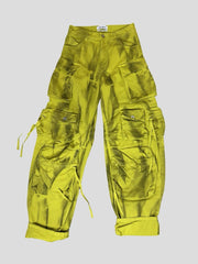The Attico green Fern 100% cotton jeans size UK8/US4