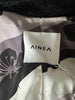 Ainea black faux fur A- line coat size UK10/US6