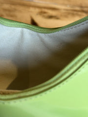 By Far green leather mini handbag