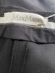 Max Mara black straight leg trousers size UK14/US10